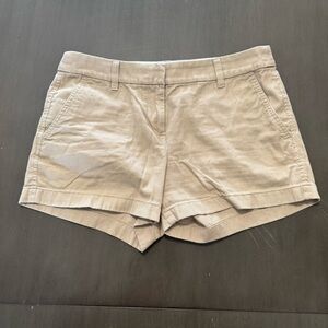 J Crew Women’s 6 Khaki Classic Chino Shorts Waist 31